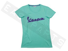 Piaggio T-Shirt 'Colors Logo' Verde Mujer
